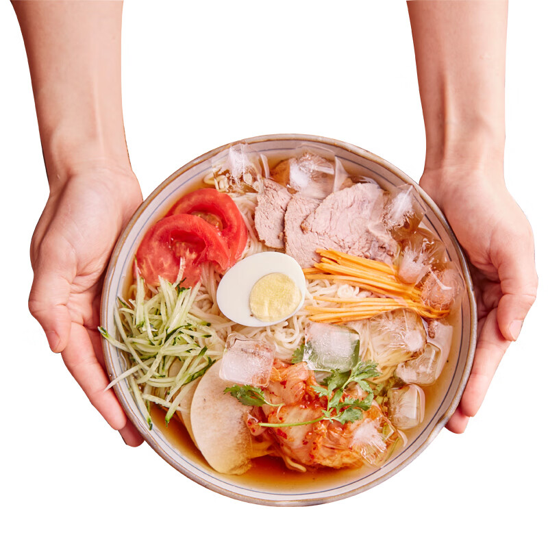 湘灵东北鸡西大冷面真空袋装带调料包 咸口冷面4袋*260g方便特色凉面