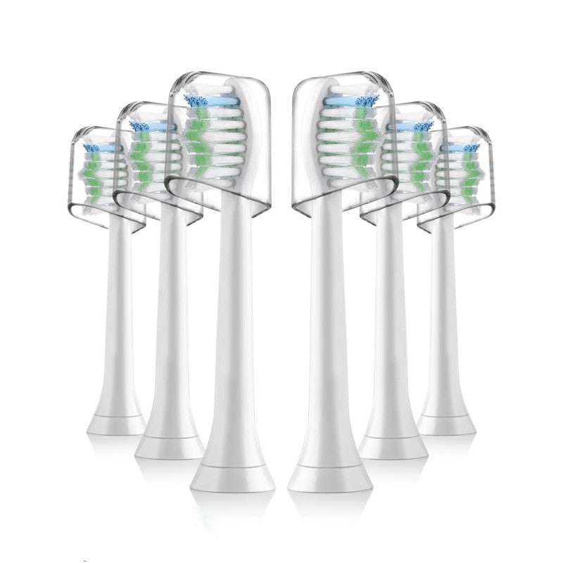 驱行者适配电动牙刷头替换HX6760，6769，6871，6920，6930，6962，3250，HX6064 标准型钻石刷头白色(8只装) 京东折扣/优惠券