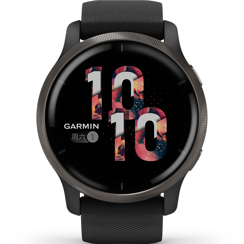 GARMIN 佳明 Venu2 智能手表运动手表户外多功能光学心率脉搏电量跑步表带运动手表暗影黑