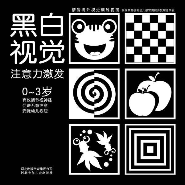 情智提升视觉训练视图--黑白视觉注意力激发