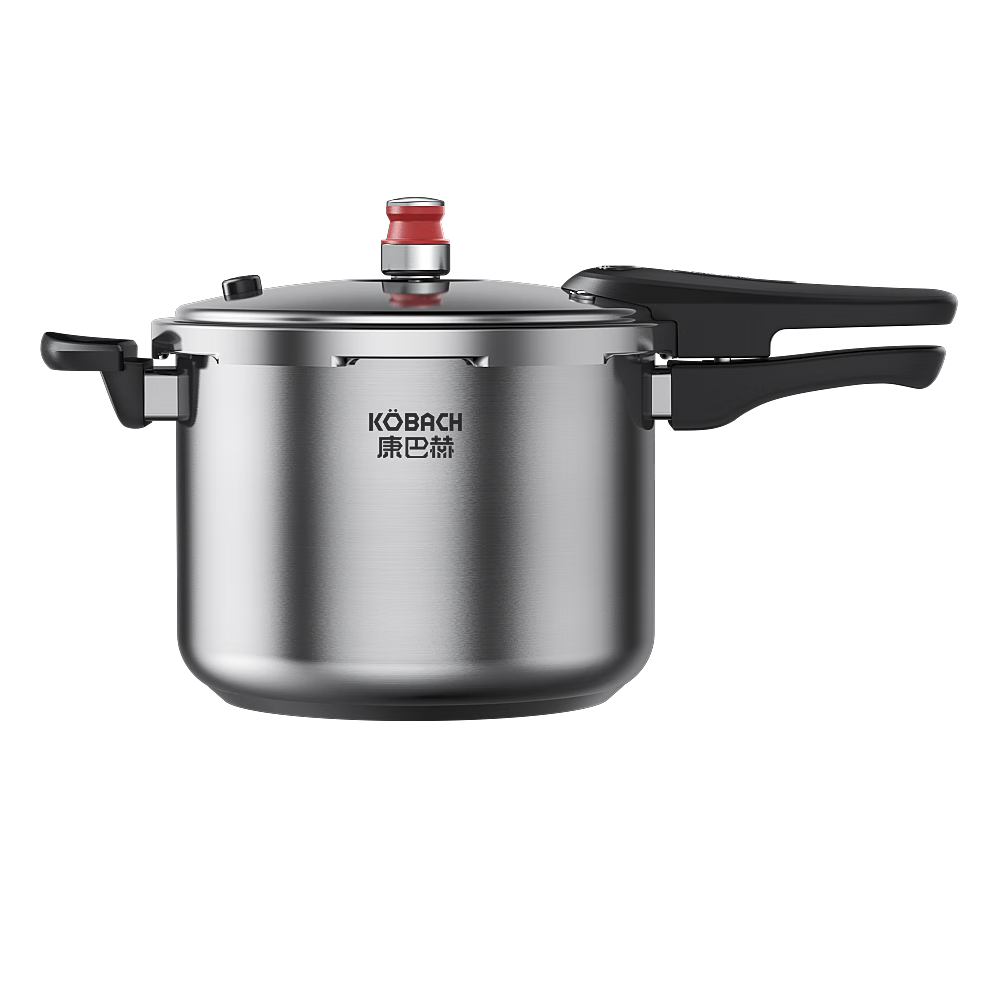 康巴赫304不锈钢高压锅家用压力锅大容量加厚防爆电磁炉通用厨房好物 小红帽100Kpa高压锅 18cm 3L