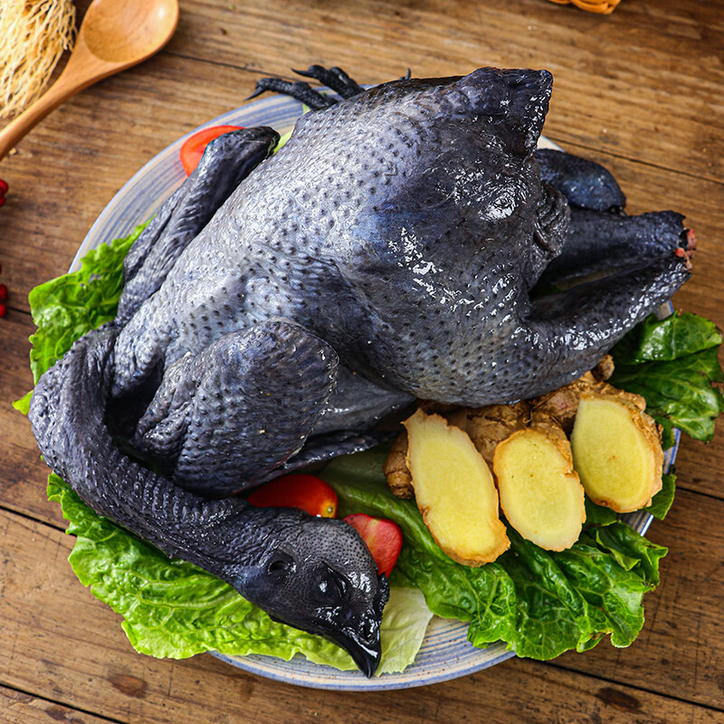 乌鸡新鲜农家散养五黑鸡现杀正宗土鸡乌骨鸡老母鸡孕妇月子乌鸡 新鲜