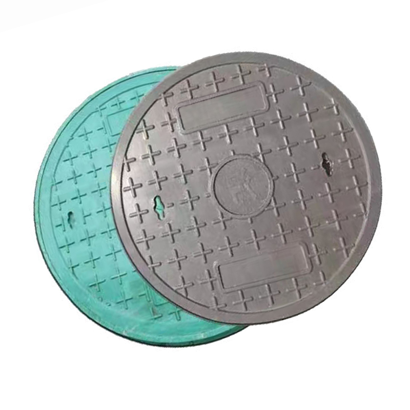 龙禹盛 树脂复合井盖 圆形塑料污水电力井盖 600×40 单位:个