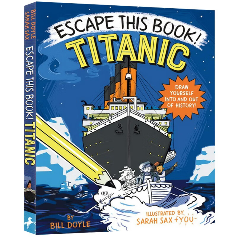 预售 英文原版 Escape This Book! Titanic 泰坦尼克号 儿童历史冒险小说