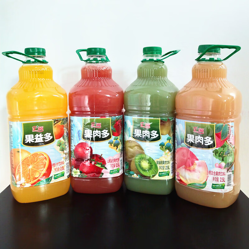 汇源2.5l果肉多桃橙山楂猕猴桃果肉饮料(1桶2桶装) ::猕猴桃果汁(2.