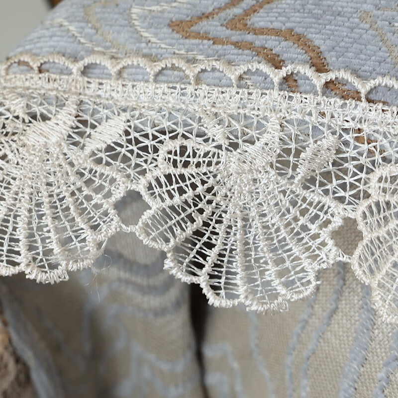 珂米雪尼尔沙发盖布全盖套罩四季通用防滑北欧网红沙发巾夏季2023新款 水波纹-灰 180*300cm(三人位/大贵妃位)