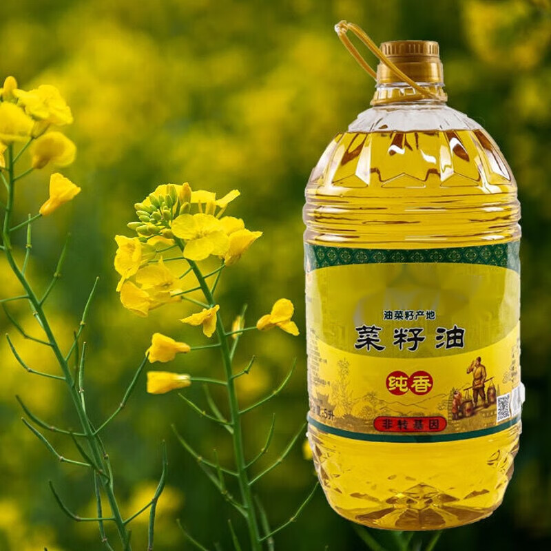 飞益森云南高原生态纯香菜籽油5l 2级家用健康炒菜食用油5升