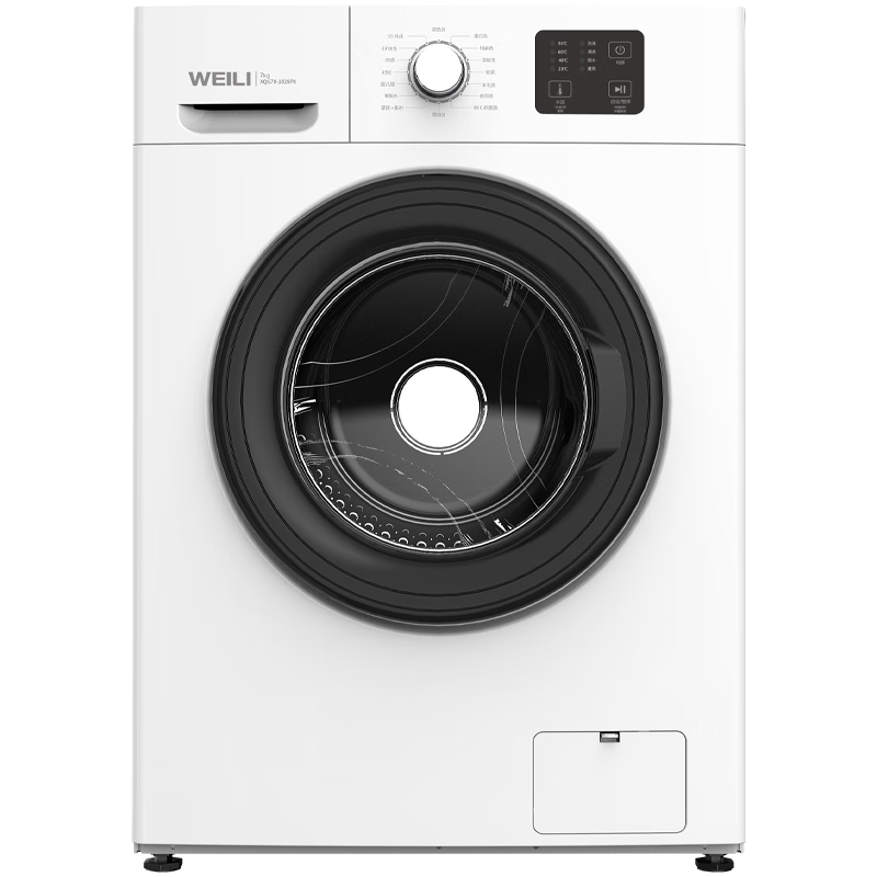 weili 威力 7公斤 滚筒洗衣机全自动 超薄机身一级能效 高温除菌筒