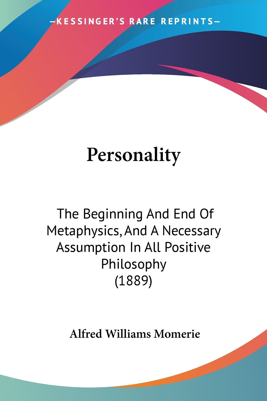 【预售 按需印刷】personality