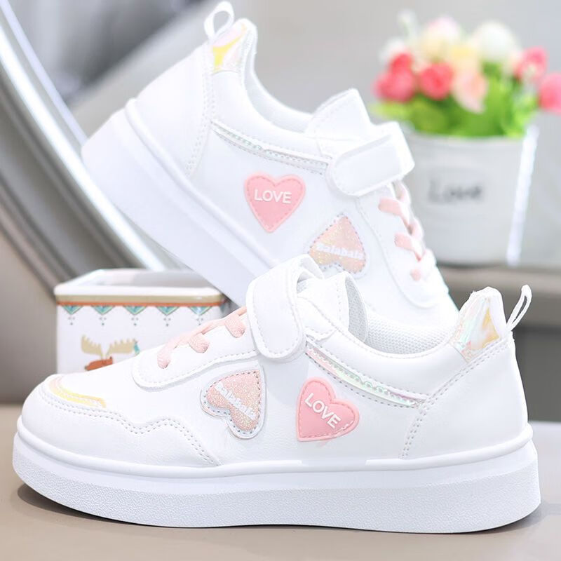 fan)平板小白鞋高中生初中女生夏天鞋子小白鞋女2023春秋新款可爱运动