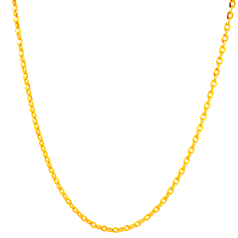 菜百首飾 黃金項(xiàng)鏈 足金長(zhǎng)城鏈O字女士項(xiàng)鏈 計(jì)價(jià) 約2.70克約40厘米