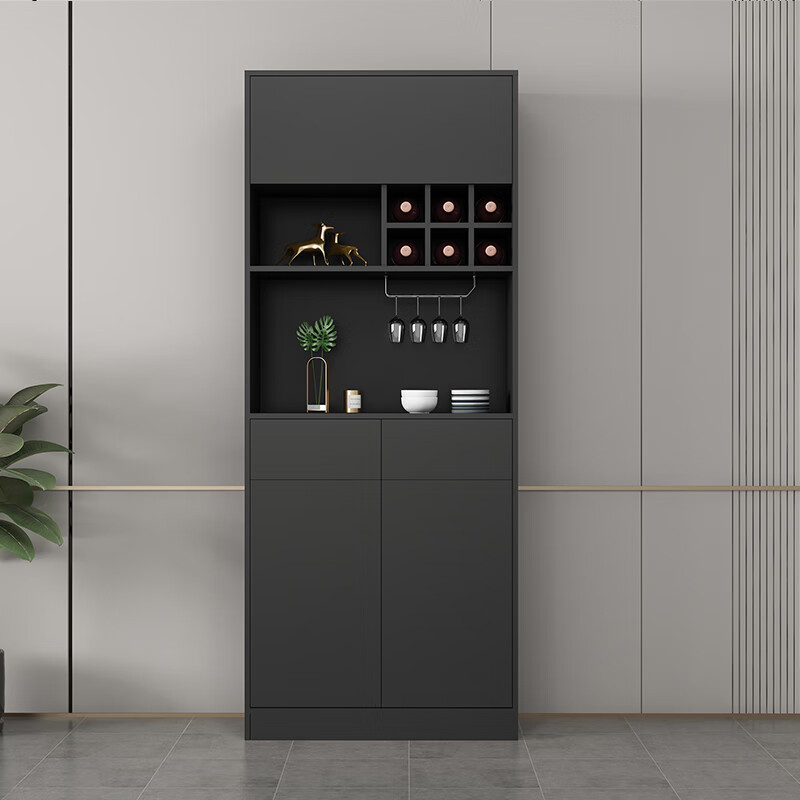 碧梧翠客厅酒柜新款轻奢酒柜餐边柜一体家用客厅靠墙现代简约玻璃门展