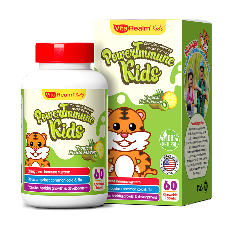 VitaRealm儿童维生素,营养健康一手掌握