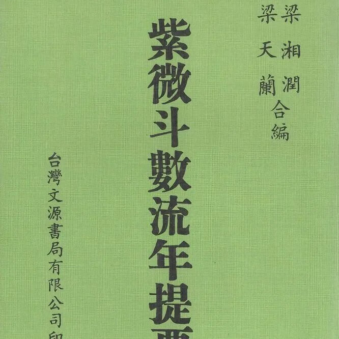 紫微斗数流年提要 梁湘润,梁天兰编 1984年版