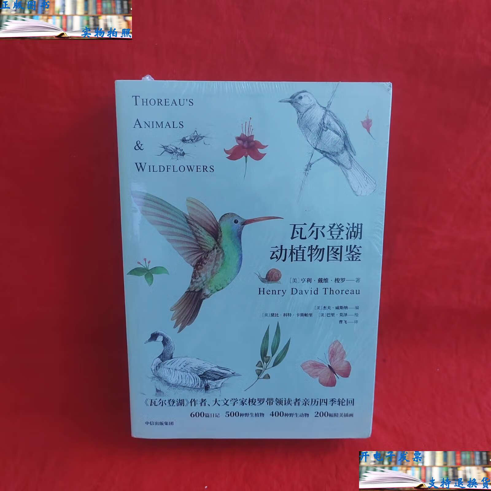 【二手9成新】瓦尔登湖动植物图鉴 /亨利·戴维·梭罗 中信集团,中信