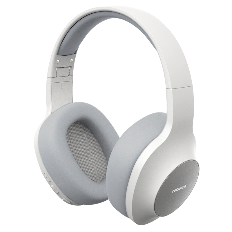 诺基亚 (NOKIA) E1200 无线蓝牙耳机头戴式重低音音乐运动游戏降噪耳麦适用于苹果安卓手机超长续航珍珠白 159元