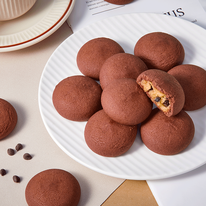 十足软心曲奇牛奶蔓越莓味/香浓巧克力味60g饼干网红解馋零食小吃休闲 软心曲奇香浓巧克力味60g*1盒