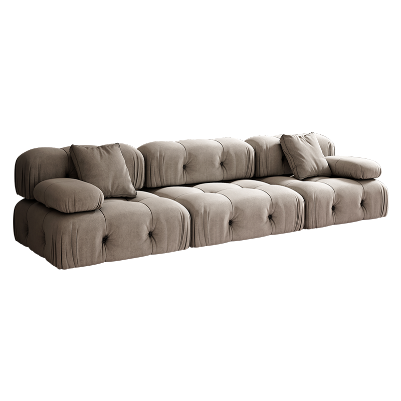 DC意式轻奢布艺沙发B&B设计师网红款客厅模块组合原版复刻小户型 可自由组合搭配 实木框架 单扶单人位