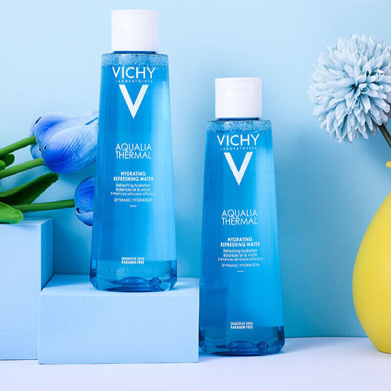 薇姿爽肤水温泉矿物清爽化妆水200ml男女补水保湿收缩毛孔蓝水