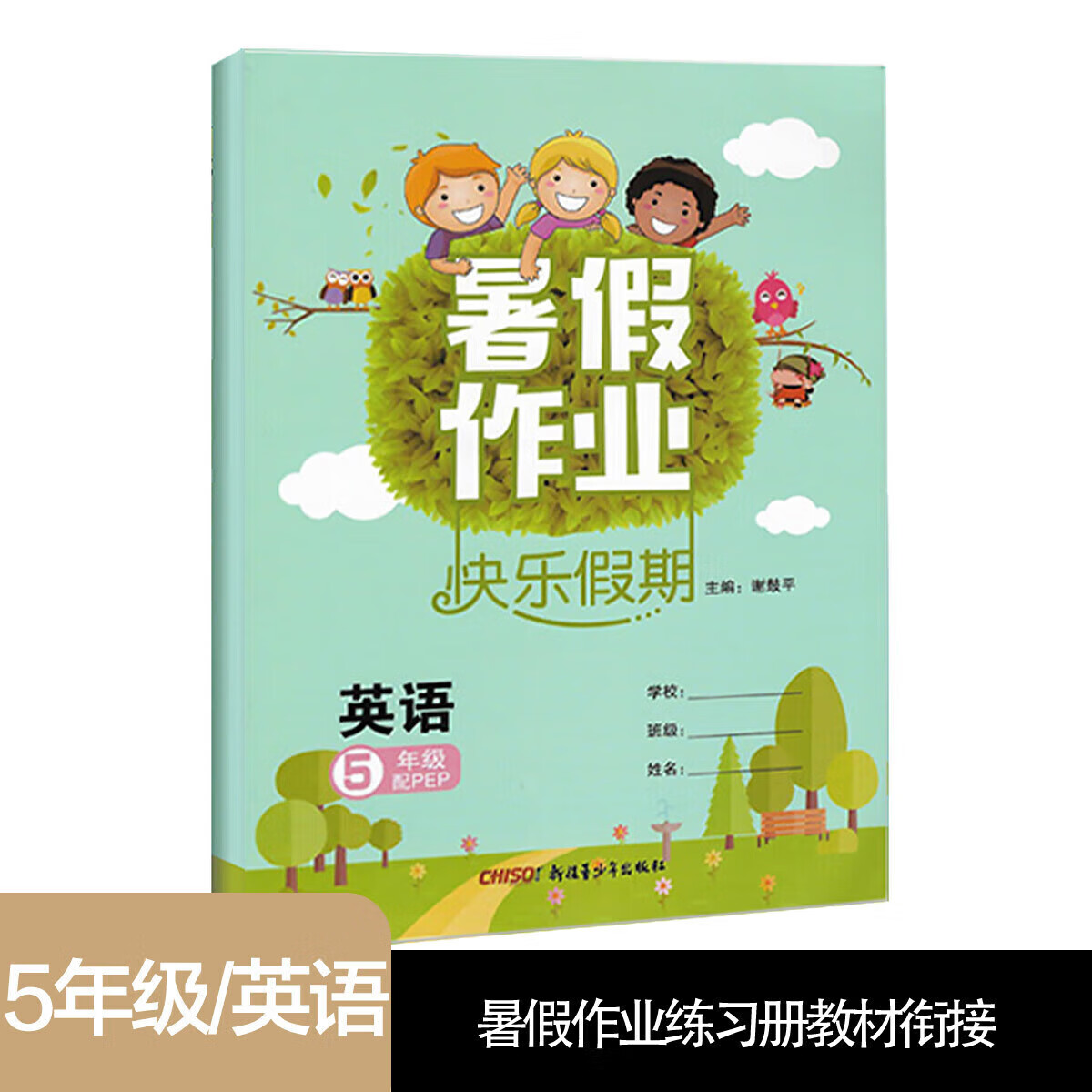 正版正版正规快乐假期5年级英语练习册教材衔接同步训练 均码