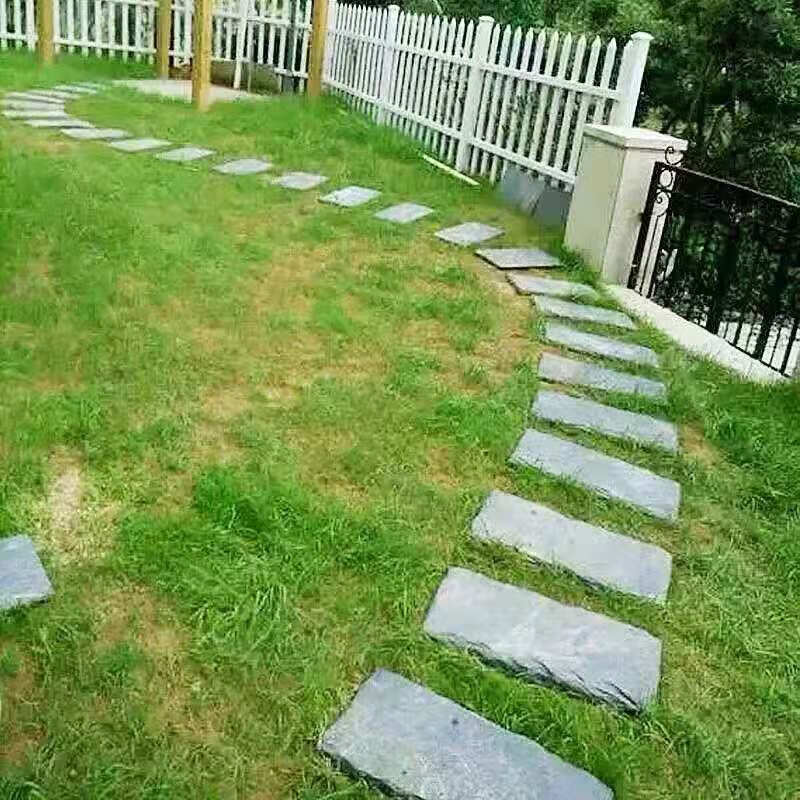 青石板踏步户外花园汀步草坪垫脚庭院防滑地砖别墅园林铺路脚踏石