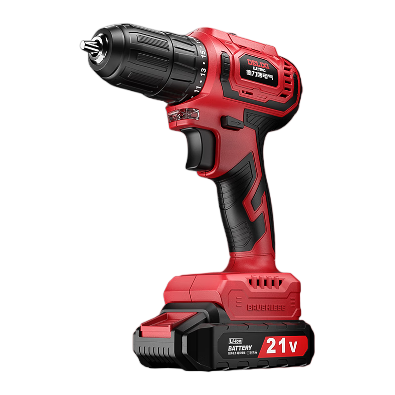 德力西电气(delixi electric)手电钻充电式冲击电钻家用电动螺丝刀