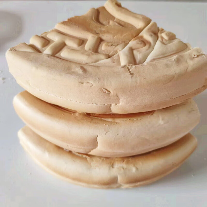 花仙笙(gearss)山东无棣特产大锅饼白面饼手工厚发面老式做法硬面大火