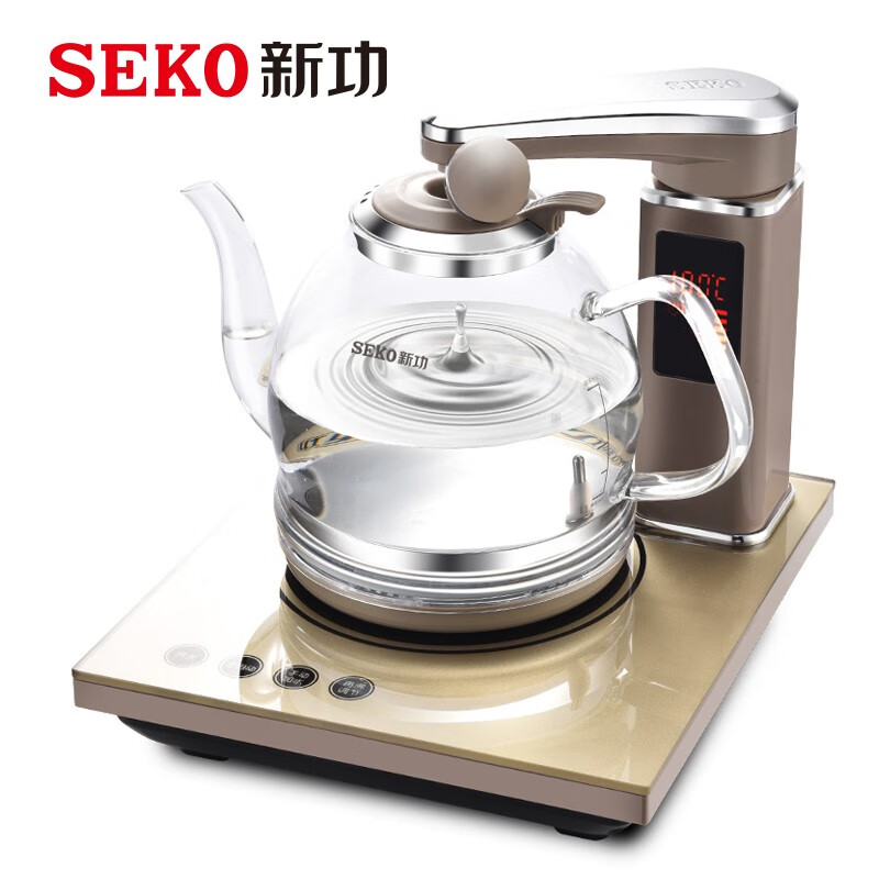 新功(seko)n68遥控智能全自动上水电热水壶玻璃电茶炉茶具烧水壶
