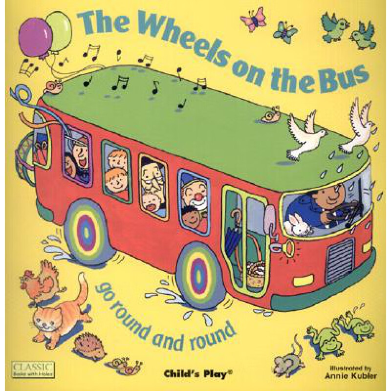 预订英文原版 the wheels on the bus 公共汽车上的轮子