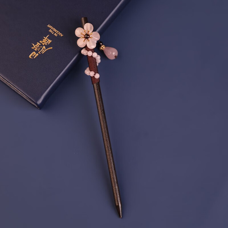 古江南初見风发簪粉色古装古典发钗盘发簪子女装饰品头饰汉服 发簪