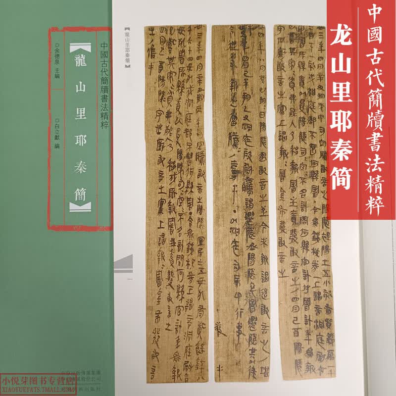 中国古代简牍书法精粹 龙山里耶秦简 毛笔书法字帖 临摹赏析 秦简字帖 毛笔古代简牍书法 简牍书法研究