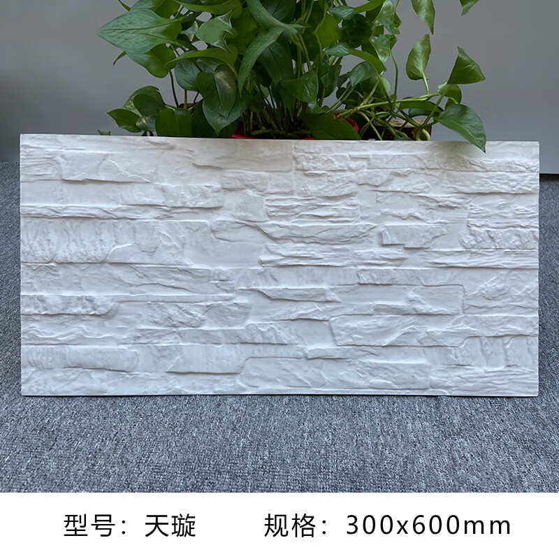 惠利得白色外墙瓷砖300x600室外阳台墙面砖别墅庭院围墙砖外墙砖文化