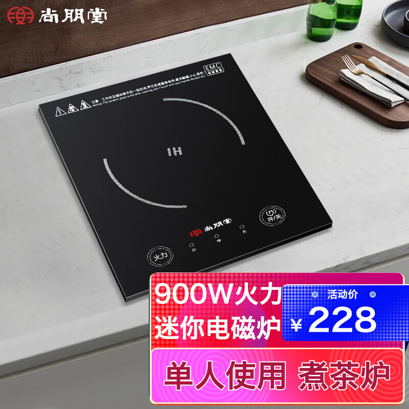 电磁炉900w旅行电磁炉迷你房车专用小型火锅炉 单人车载户外煮茶炉
