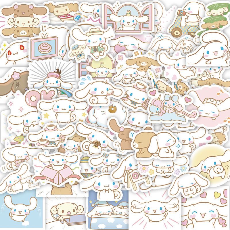 阡囤 2022款可爱玉桂狗系列贴纸创意装饰手机壳手帐素材大耳狗防水