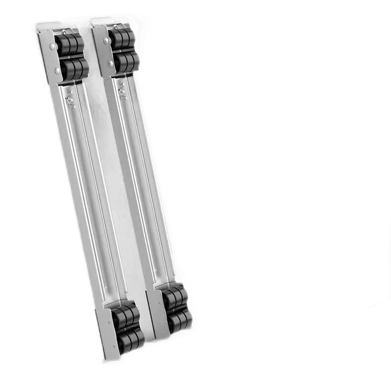 古雷诺斯 洗衣机底座托脚架移动万向轮滚筒冰箱垫高通用固定防震置物支架子 N6272-01-移动增高底座黑色