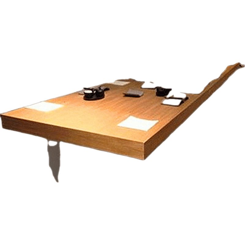 鐵腳七美式鐵藝大型長條桌會議桌實木桌工業(yè)風桌鐵藝長桌辦公桌家具 120*60*75 木板5cm