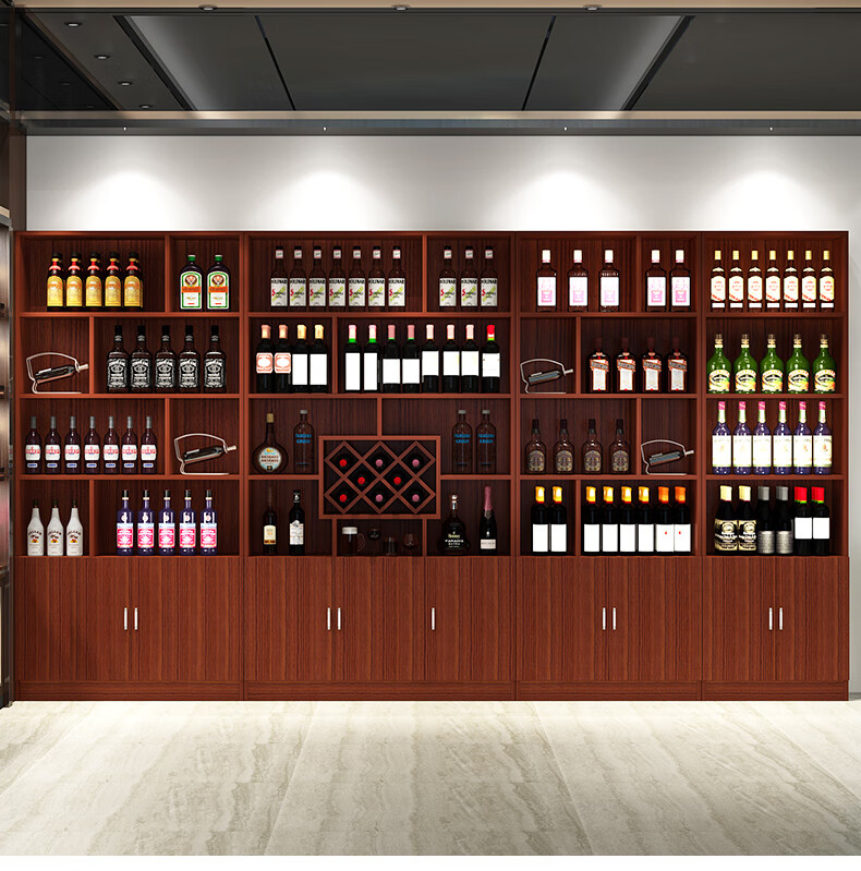 展示架酒架茶叶展示柜超市陈列柜产品柜货柜货架 220高*60长*30深度