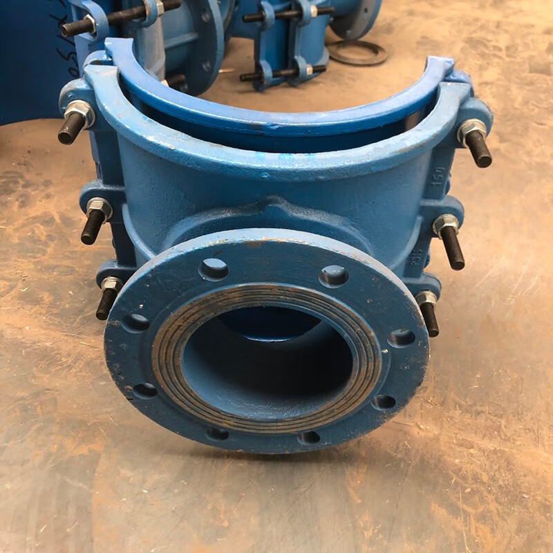 鸿中工匠 马鞍三通法兰抱箍哈夫节抢修器马鞍铸铁pe钢管分水三通管道