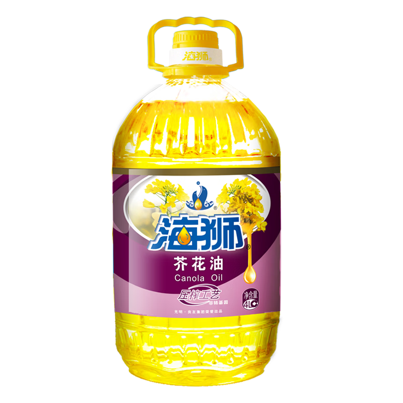海狮芥花油4L价格走势，非转基因一级品质口感纯正适合年货聚餐野餐旅游|可以看食用油价格波动的App