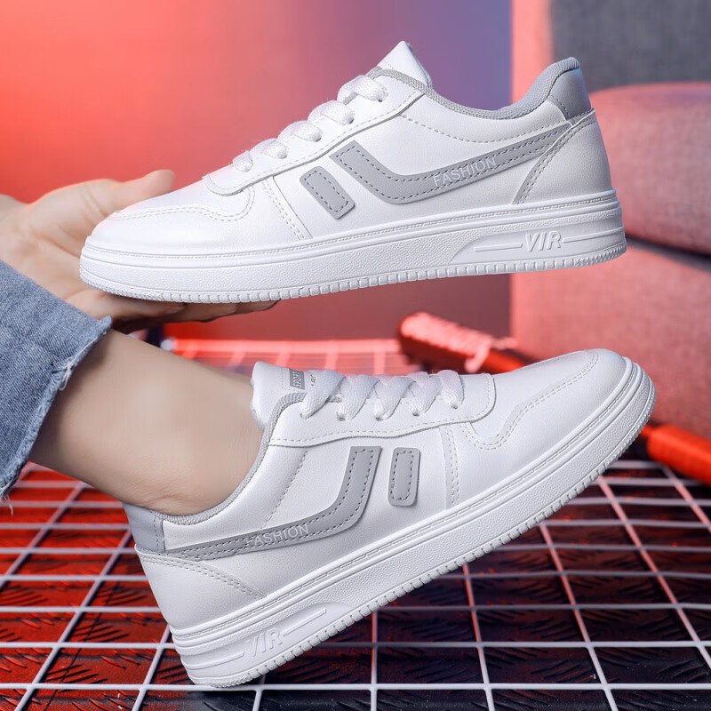季回力休百搭小白鞋春夏新款空军一号低帮板鞋女韩版超火学生港风休闲
