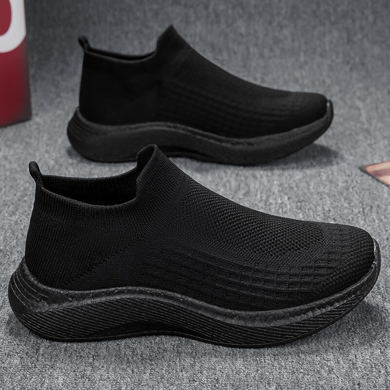 离境天男士增高鞋6到8厘米增高鞋男10cm休闲鞋男士透气飞织内增高8cm