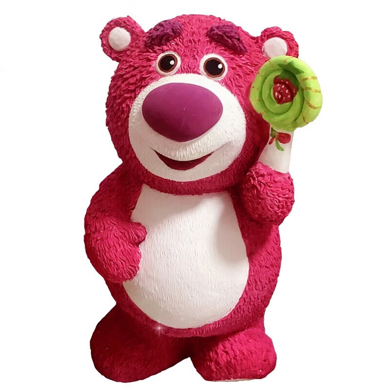 金归儿童涂色石膏娃娃非搪胶涂色娃娃手工diy石膏材质涂色白胚 草莓熊