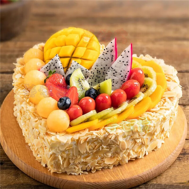 芙滋窝水果蛋糕奶油生日蛋糕爸爸妈妈男士女神老人创意定制全国同城