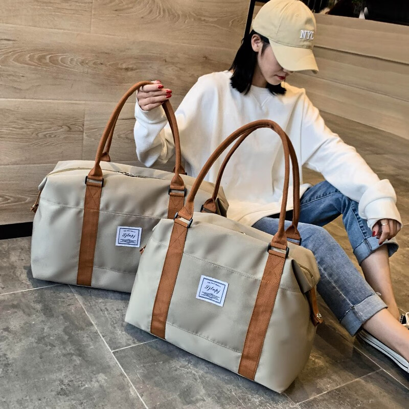 织兰（zilan）手提旅行包女短途行李包袋大容量干湿分离运动健身包 卡其色【大号】使用感如何?