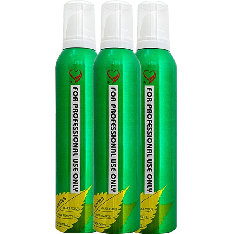 雪雅璐绿色动力泡沫发羊毛卷烫发定型摩丝男士女士保湿蓬松发胶护卷造