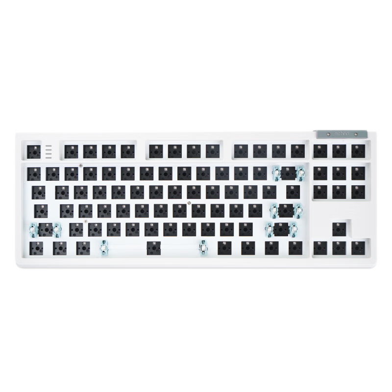 Darmoshark 达摩鲨 K6 三模无线机械键盘TOP结构87键 键盘RGB音乐律动全键可插拔轴 K6白色-套件【不包含轴体键帽】