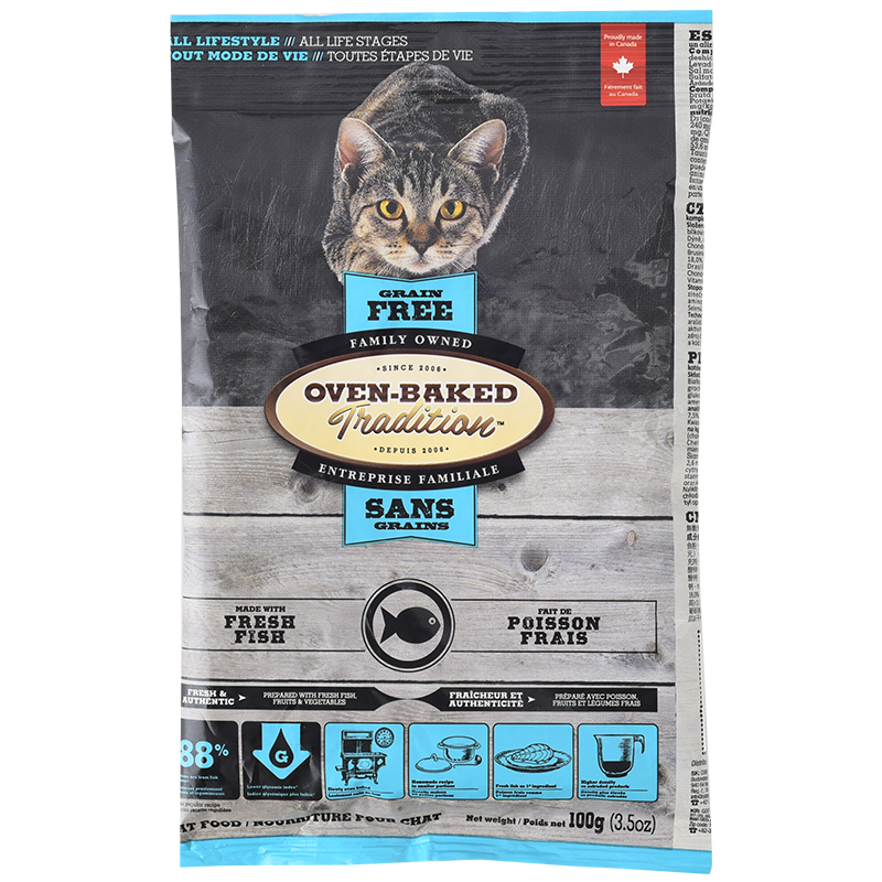 全阶段通用幼猫粮-欧恩焙鱼肉味尝鲜包【100g】|手机怎么看猫干粮价格曲线