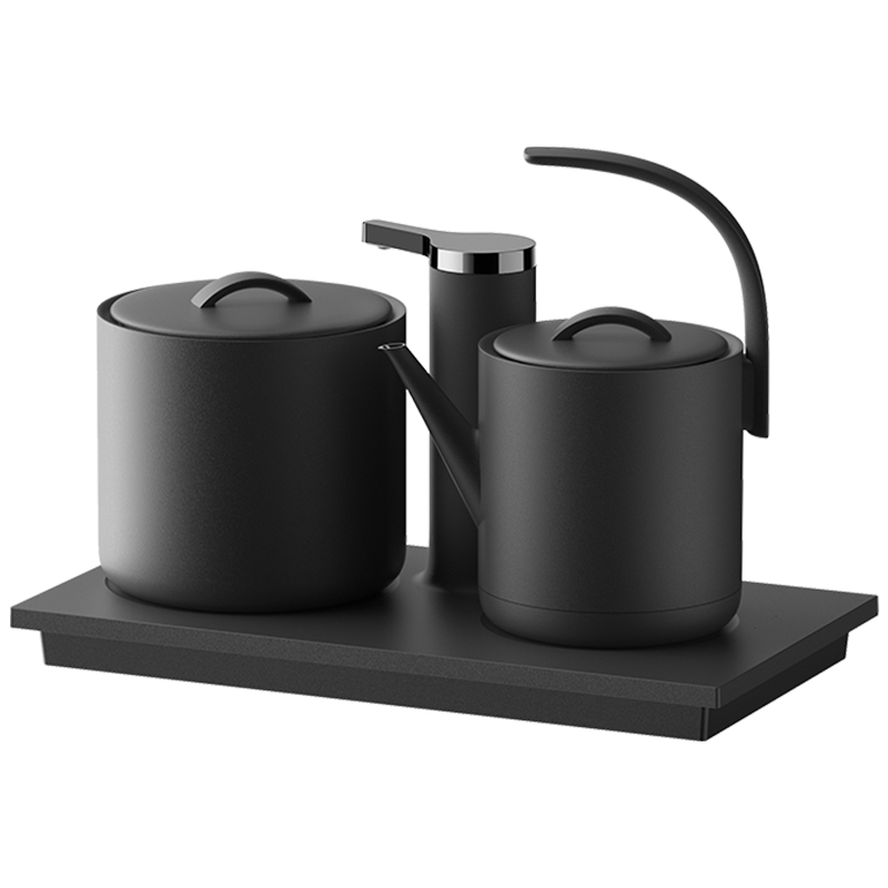 三界 自动上水烧水壶电热水壶泡茶煮茶器办公室茶台托嵌入式功夫茶具套装一体 Q3-D【数显版开关】