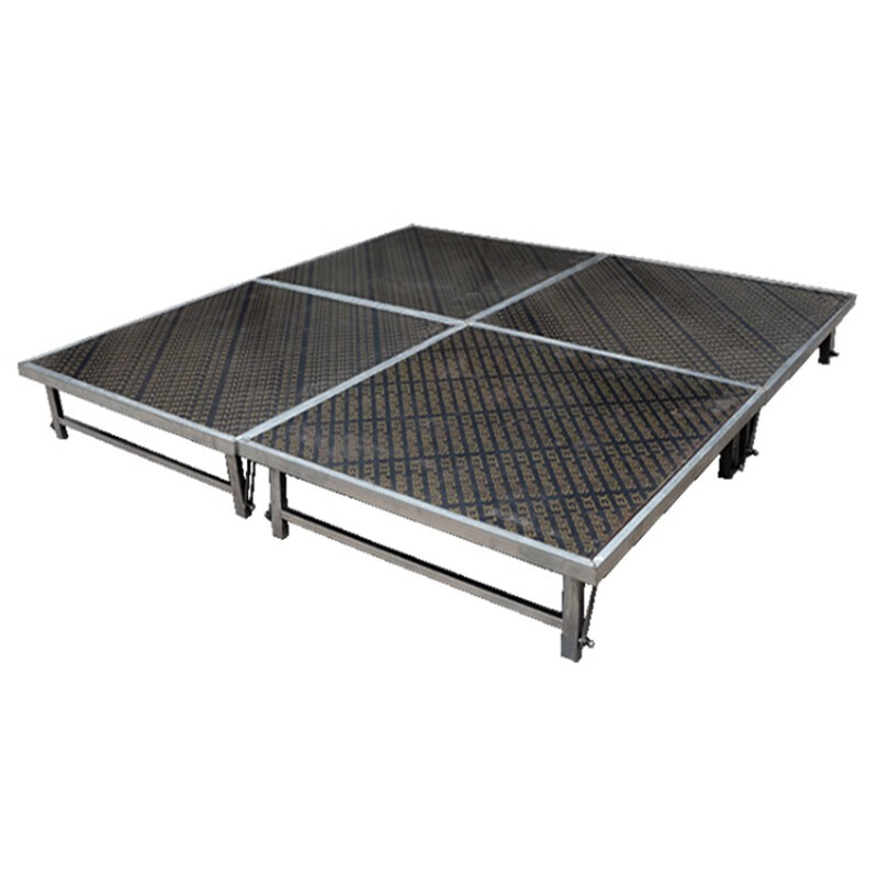 移动折叠舞台婚庆简易t台钢铁演出舞台快速拼装舞台活动舞台架子 128x