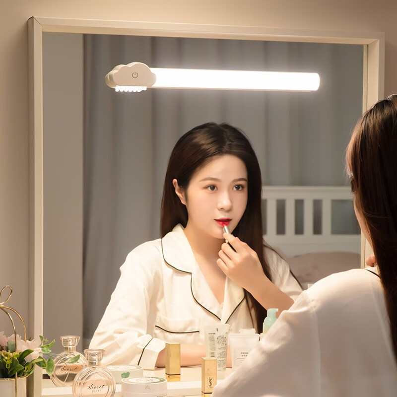 万火充电镜前灯免打孔卫生间灯浴室化妆灯梳妆台灯壁灯led宿舍磁吸灯 充电款+1800毫安+调光调色高性价比高么？